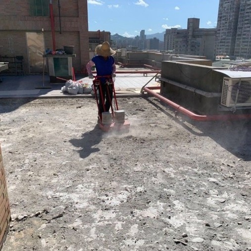 步驟 2：打磨整平示意圖